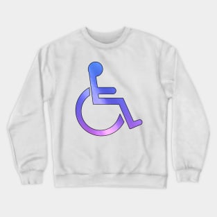 Whelchair Sign Crewneck Sweatshirt